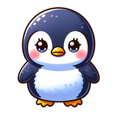 Fototapeta premium A cute baby penguin