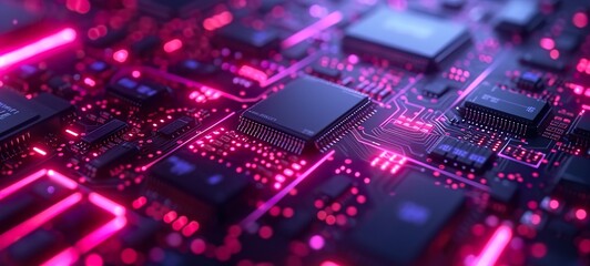 Obraz premium computer circuit board