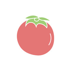 Red tomato. simple tomato icon