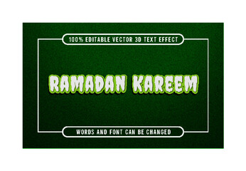 Ramadan Kareem Editable 3D Text Effect  