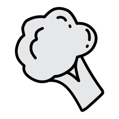 Fruit and Vegetable Icon Illustration