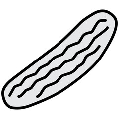 Fruit and Vegetable Icon Illustration