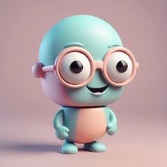 cute cartoon character. 3d rendering. cute cartoon character. 3d rendering. 3d render. cartoon funny character, 3d illustration.