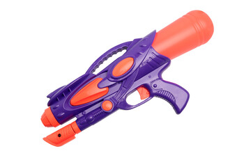 Plastic water gun on transparent background png
