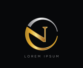 CN Initial luxury logo design template