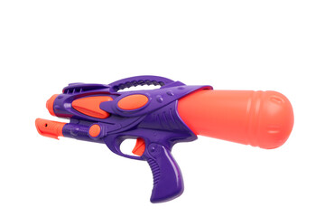 Plastic water gun on transparent background png