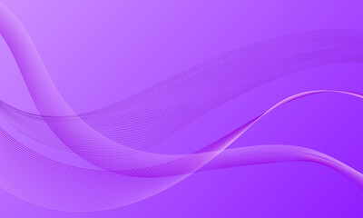 abstract violet soft lines wave curves on smooth gradient background