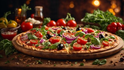 Italian Neapolitan pizza, Naples-style pizza, is a style of pizza made with tomatoes and mozzarella cheese