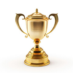 Fototapeta na wymiar Winner Golden Trophy tournament Cup. isolated on white background