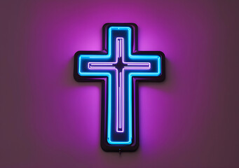 Fototapeta premium A beautiful 3D badge or 3D model of a medical cross. Generative AI