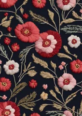 Möbelaufkleber fabric with flowers © JELENA