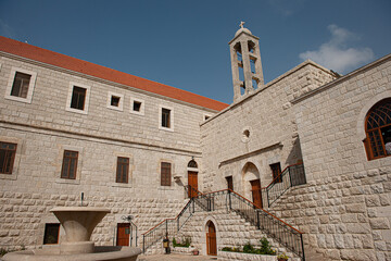 Innenhof des maronitischen Klosters, Aannaya, Libanon