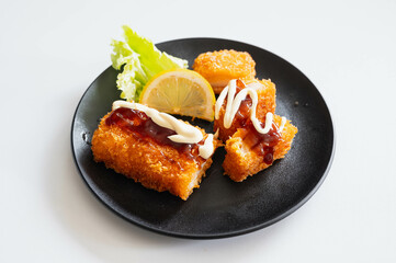 イカフライのマヨソースがけ