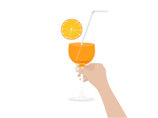 Oranges on a white background.