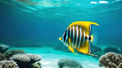Fototapeta na wymiar beautiful fish underwater. Red Sea, Egypt