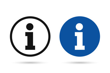 Info sign. Information icon collection. Vector illustration