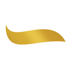 luxury ribbon text box blank gold element, golden ribbon element design template transparent png