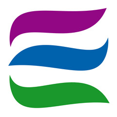 Obraz premium set of colorful ribbon element design template