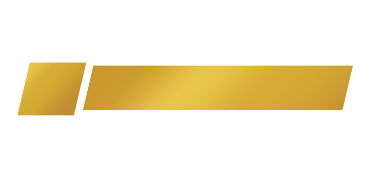 luxury ribbon text box blank gold element, golden ribbon element design template transparent png