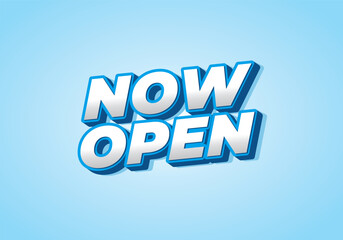 Now open. Text effect in 3d look with eye catching colors