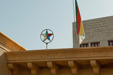 Emblem auf dem Drusenheiligtum, Aley, Libanon