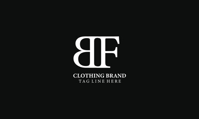 bf logo , clothing logo, letter logo, gold logo,