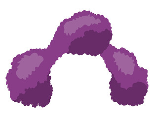 Photo Booth Prop clown wig. illustration