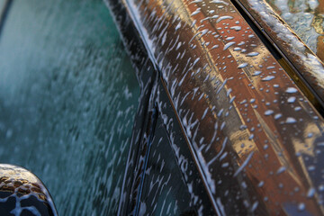 Cleaning a Honda Civic