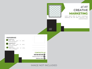 Creative modern corporate business postcard Design