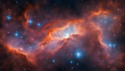 Fototapeta na wymiar Nebula Cloud in deep space 