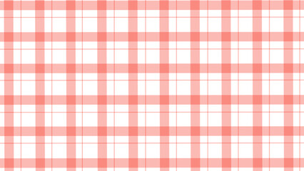 Red and white plaid fabric texture background