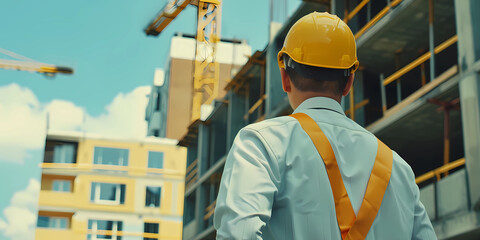 Fototapeta premium construction manager on site