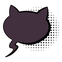 Comic style speech bubble. Speech balloon or element. Funny design element. cartoon illustration isolated on white background