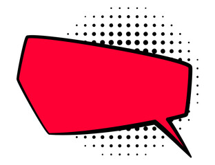 Comic style speech bubble. Speech balloon or element. Funny design element. cartoon illustration isolated on white background