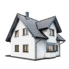 3d render of a house on transparent background Remove png