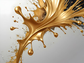 gold splash abstract background