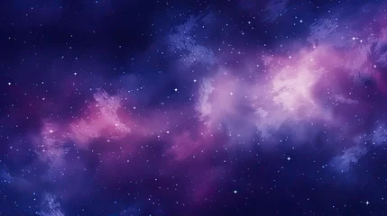 Poster An illustration of a purple and white space with stars © tydeline