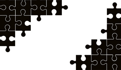 black plain jigsaw puzzle background