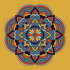 Floral mandala vector illustration