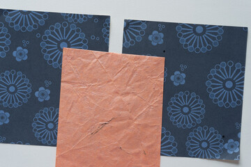 paper textures some with floral pattern