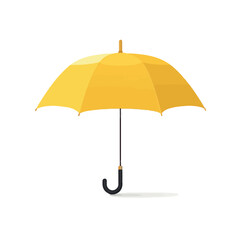 Yellow umbrella icon - obrazy, fototapety, plakaty
