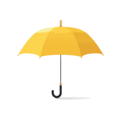Fotobehang Yellow umbrella icon © Mark