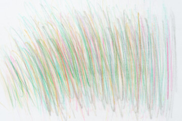 abstract color pencil line feathering shading on tracing paper