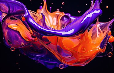 A colorful liquid water background illustration