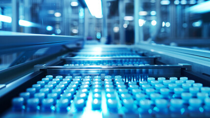 Fototapeta premium conveyor belt in a factory