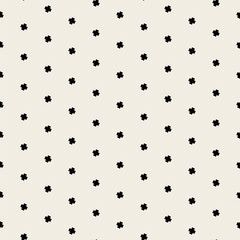 Vector seamless pattern. Modern stylish texture. Repeating geometric tiles. Bold rectangular grid. Square elements form simple contrast print.	