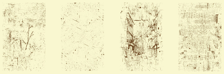 Grunge textures set. background. vector illustration.
