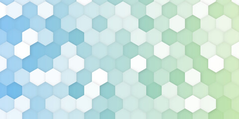 Abstract mosaic hexagonal background. Honeycomb technology mosaic white background. geometric mesh cell texture.