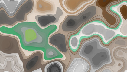 Paper cut topography background. Modern trendy paper design for banner. Vector illustration