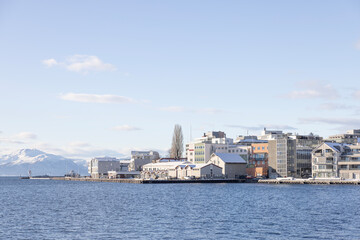 View of Molde port from the sea